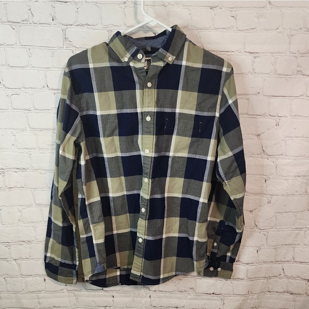 Men's Express "Slim Fit, Soft Wash" longsleeve button-down shirt, size small